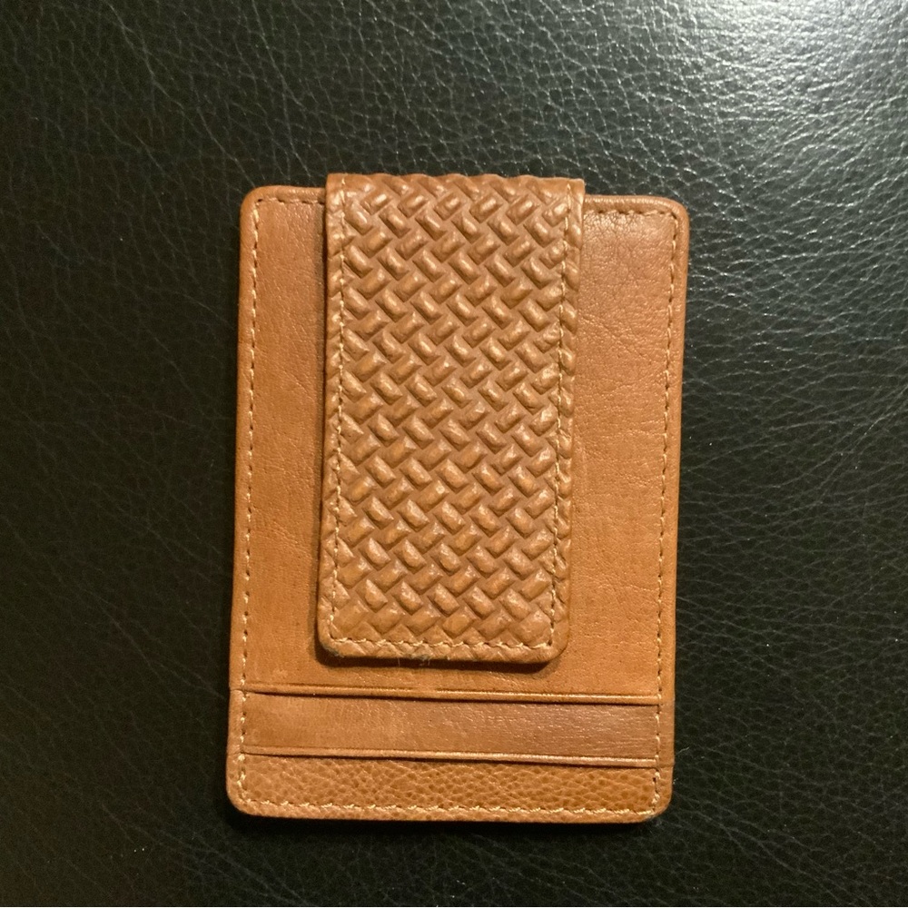 Tommy Bahama Tan Leather Card Holder
